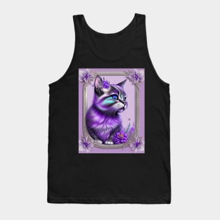 Mysterious Fairy Goth Kitten Tank Top